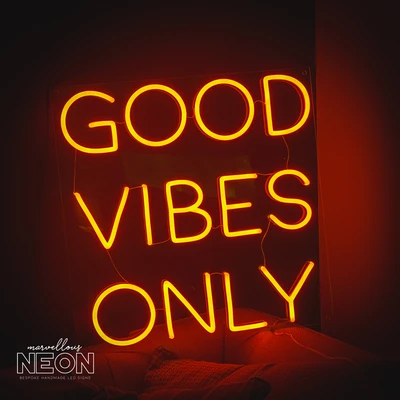 Good Vibes Only Neon Sign - NEXT DAY DELIVERY - Marvellous Neon