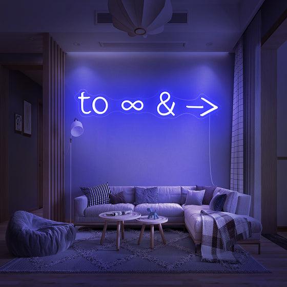 To Infinity & Beyond LED Neon Sign - Marvellous Neon