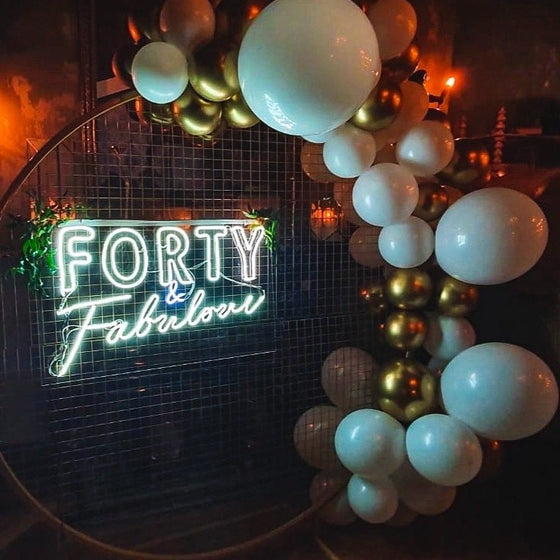 Forty & Fabulous Led Sign - Marvellous Neon