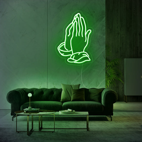 'Praying Hands' Neon Sign - Marvellous Neon