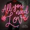 All You Need Is Love LED Neon Sign - Next Day Delivery - Marvellous Neon