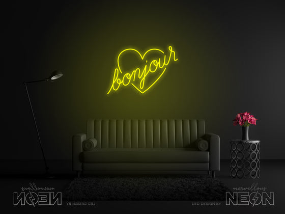 Bonjour Neon Sign - Marvellous Neon