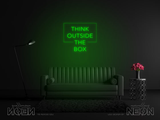 Think Outside The Box Neon Sign - Marvellous Neon