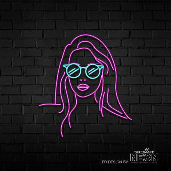 Female Silhouette Neon Sign - Marvellous Neon