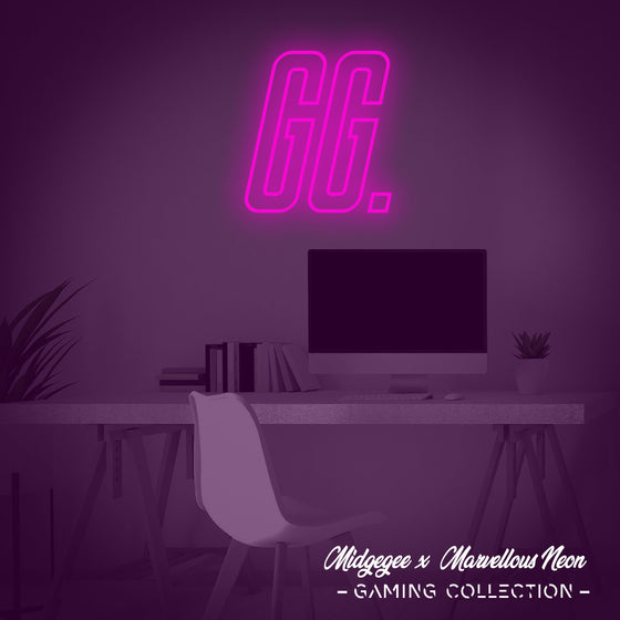 'GG.' Gaming Neon Sign - Marvellous Neon