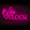 It's Gin O'Clock Led Sign - Marvellous Neon