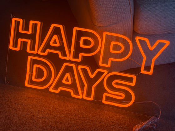 Happy Days Led Sign - Marvellous Neon