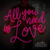 All You Need Is Love LED Neon Sign - Next Day Delivery - Marvellous Neon