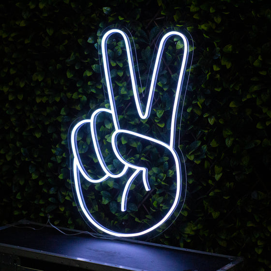 Peace Neon Sign - Next Day Delivery Available - Marvellous Neon