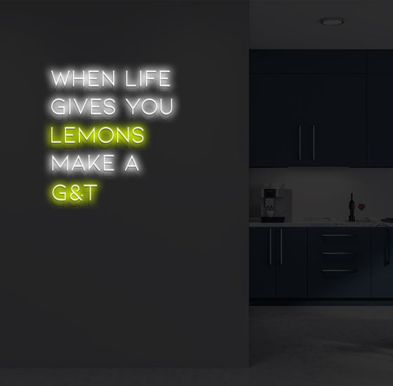 When Life Gives You Lemons Neon Sign - Marvellous Neon