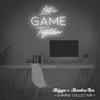 'Let's GAME Together'- 3 Lines - Gaming Neon Sign - Marvellous Neon