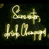 Save Water, Drink Champagne Neon Led Sign - Marvellous Neon