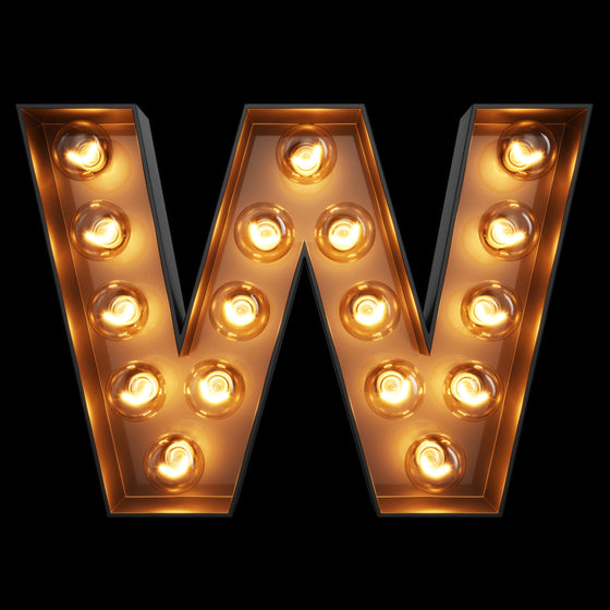 Light Up Letter - W - Marvellous Neon